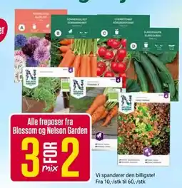 Europris Alle frøposer fra Blossom og Nelson Garden tilbud