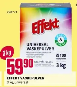 Europris EFFEKT VASKEPULVER tilbud