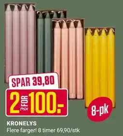 Europris KRONELYS tilbud