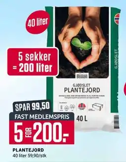 Europris PLANTEJORD, Medlemspris tilbud