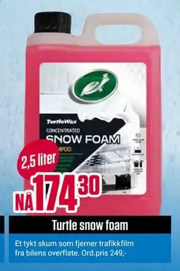 Europris Turtle snow foam tilbud