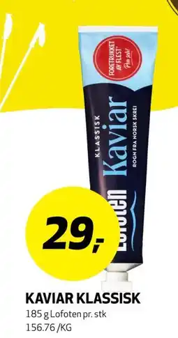 Bunnpris KAVIAR KLASSISK tilbud
