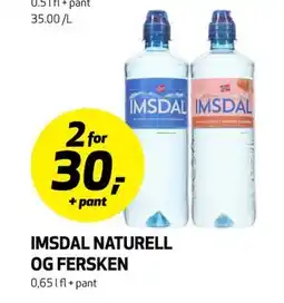 Bunnpris IMSDAL NATURELL OG FERSKEN tilbud