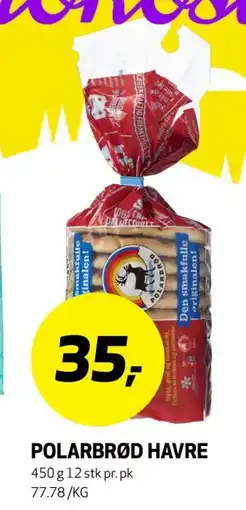 Bunnpris POLARBRØD HAVRE tilbud
