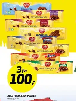 Bunnpris ALLE FREIA STORPLATER tilbud