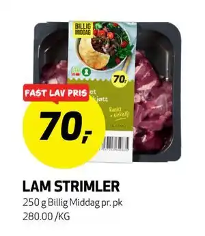Bunnpris LAM STRIMLER tilbud