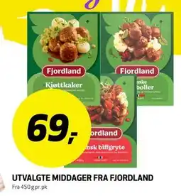 Bunnpris UTVALGTE MIDDAGER FRA FJORDLAND tilbud