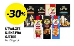 Bunnpris UTVALGTE KJEKS FRA SÆTRE tilbud