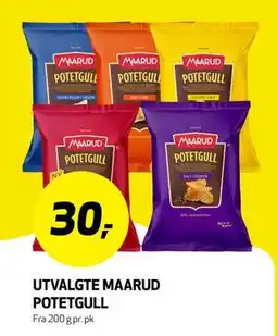 Bunnpris UTVALGTE MAARUD POTETGULL tilbud