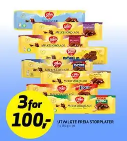 Bunnpris UTVALGTE FREIA STORPLATER tilbud