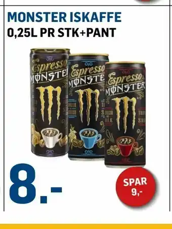 Price Lagerbutikk Monster Iskaffe tilbud