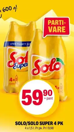 Coop Extra Solo/solo super 4 pk tilbud