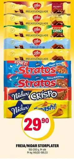Coop Extra Freia/nidar storplater tilbud