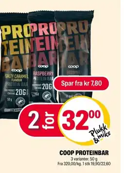 Coop Extra Coop proteinbar tilbud
