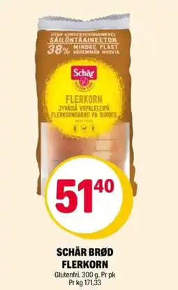 Coop Extra Schär brød flerkorn tilbud