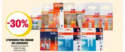 Coop Extra Lyspærer fra osram og ledvance tilbud