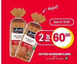 Coop Extra Hatting havrebrød bjørn tilbud
