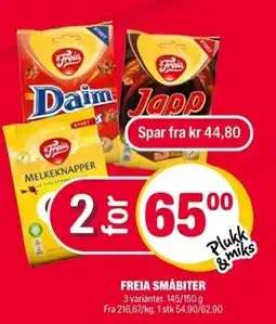 Coop Extra Freia småbiter tilbud