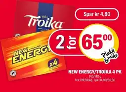 Coop Extra New energy/troika 4 pk tilbud