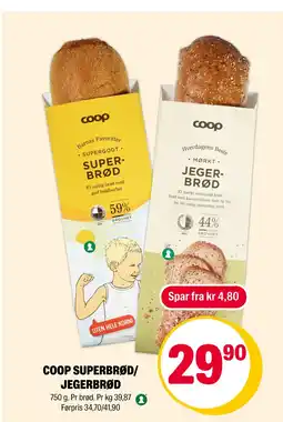 Coop Extra Coop superbrød/ jegerbrød tilbud