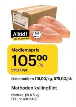 Storcash Matboden kyllingfilet tilbud