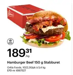 Storcash Hamburger Beef Stabburet tilbud