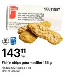 Storcash Findus Fish'n chips gourmetfilet tilbud