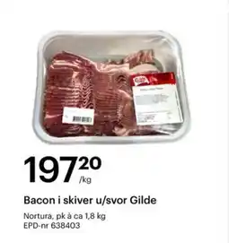 Storcash Gilde Bacon i skiver u/svor tilbud