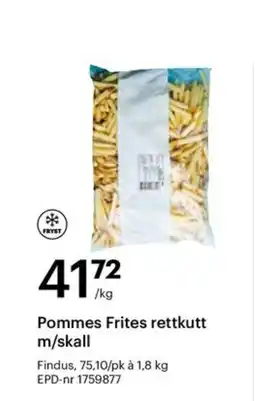 Storcash Findus Pommes Frites rettkutt m/skall tilbud