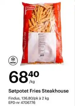 Storcash Findus Søtpotet Fries Steakhouse tilbud