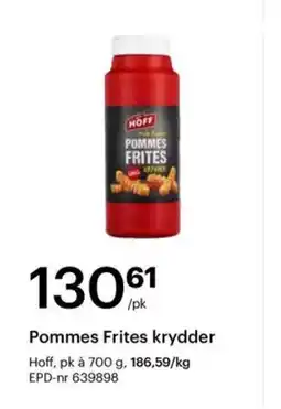 Storcash HOFF Pommes Frites krydder tilbud
