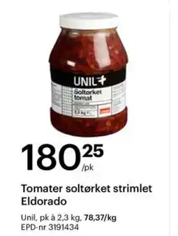 Storcash Tomater soltørket strimlet Eldorado tilbud