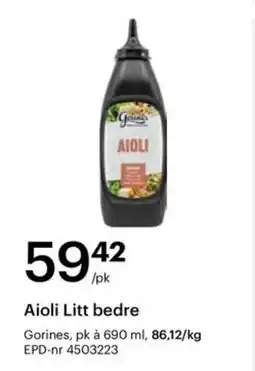 Storcash Gorines Aioli Litt bedre tilbud