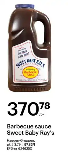 Storcash Barbecue sauce Sweet Baby Ray's tilbud