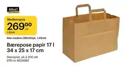 Storcash Bærepose papir tilbud