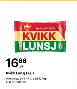 Storcash Kvikk Lunsj Freia tilbud