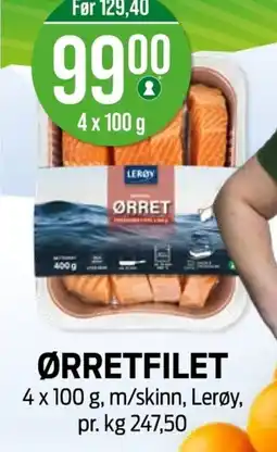 Kiwi LERØY Ørretfilet tilbud