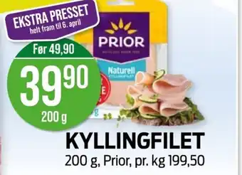 Kiwi PRIOR Kyllingfilet tilbud