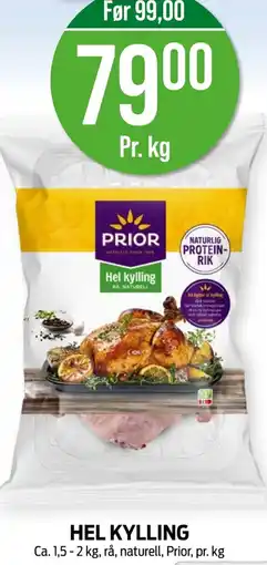 Kiwi PRIOR Hel kylling tilbud