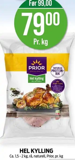 Kiwi PRIOR Hel kylling tilbud