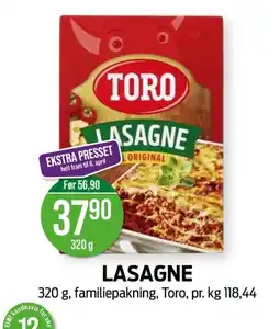 Kiwi TORO Lasagne tilbud