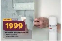 Megaflis Roll-on-Wall Pluss Veggfornyer hvit tilbud