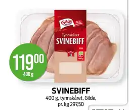 Kiwi GILDE Svinebiff tilbud
