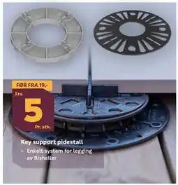 Megaflis Key support pidestall tilbud