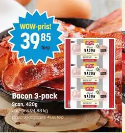 Eurocash Bacon 3-pack tilbud