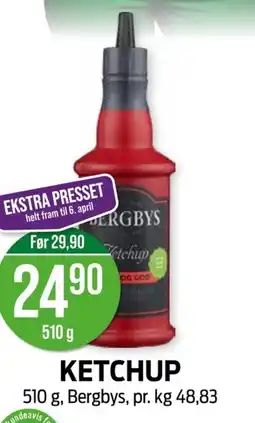 Kiwi BERGBYS Ketchup tilbud
