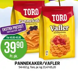 Kiwi TORO Pannekaker/vafler tilbud