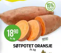 Kiwi Søtpotet oransje tilbud