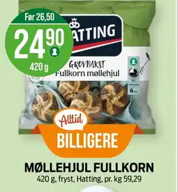 Kiwi HATTING Møllehjul fullkorn tilbud