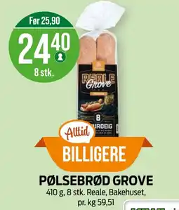 Kiwi BAKEHUSET Pølsebrød grove tilbud